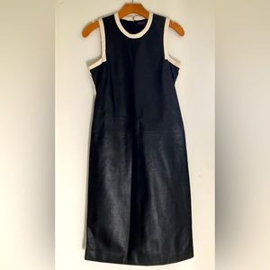 Vintage Ralph Lauren Purple Label Leather Dress